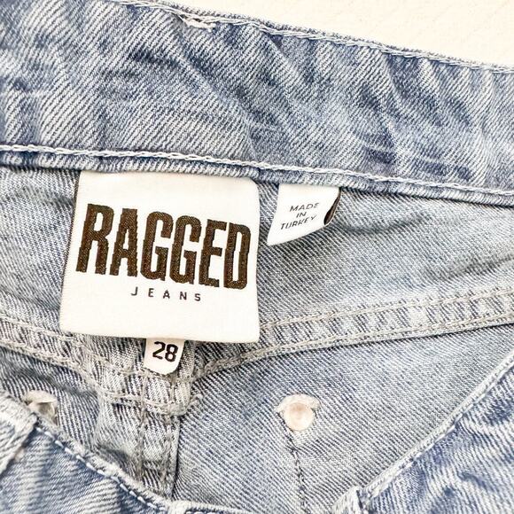 Ragged Plaid Patterned Denim Jeans RJSS21010010DN SIZE 28 - Picture 3 of 11